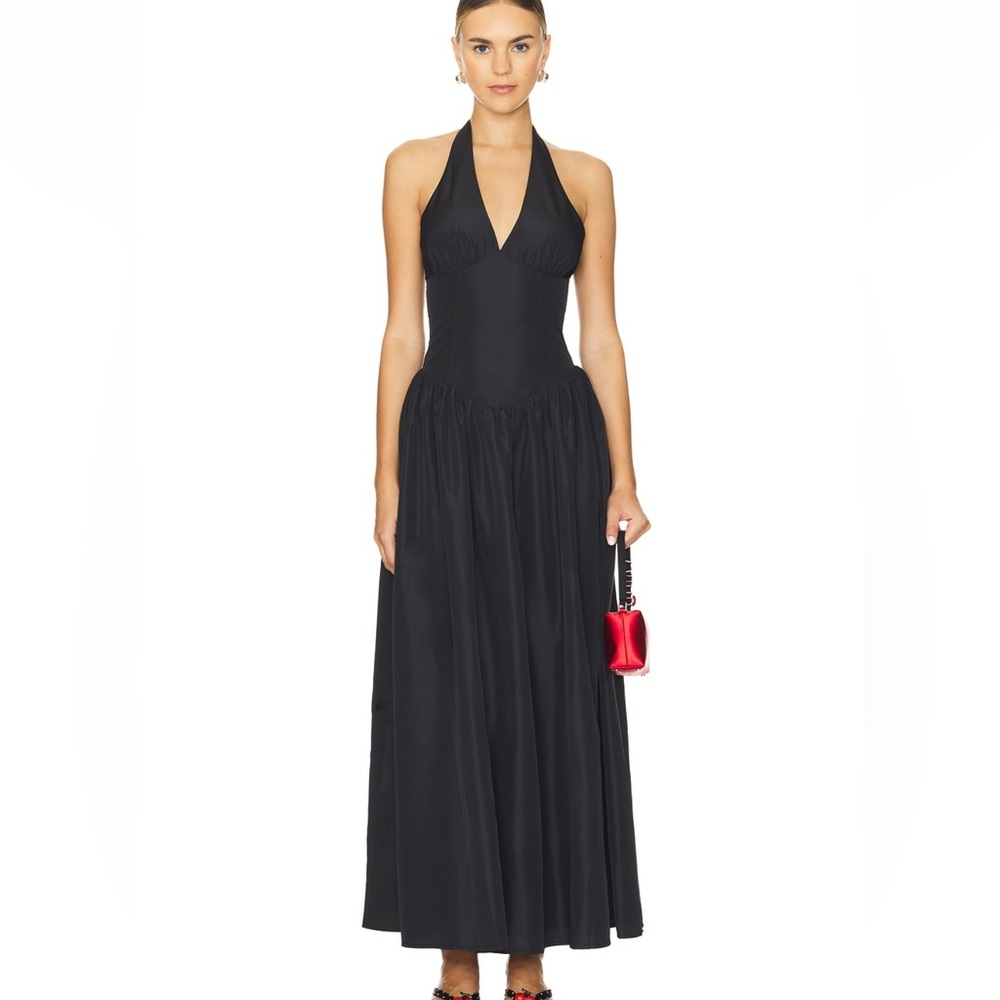 Revolve Black Halter Dress MORE TO COME